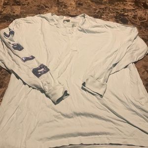 Victoria's Secret/PINK Button-up Sequin Long-Sleeve T-Shirt